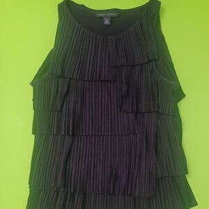 Black sleeveless blouse